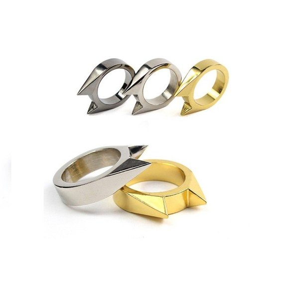 EMSY Jewelry - Self Defense Ring Tactical Wolf Ear 3 Pack